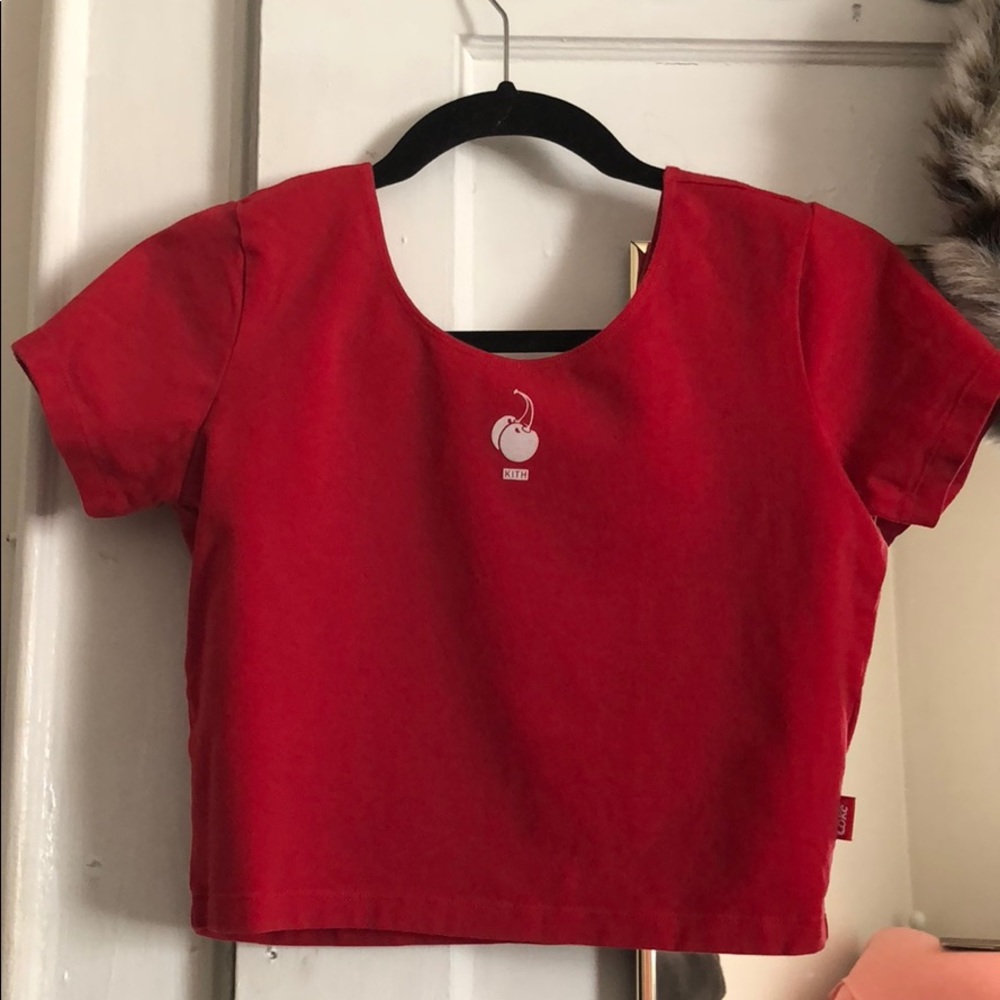 Bright Red Kith x Coca-cola crop top